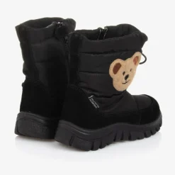 Falcotto by Naturino Snow Boots|Snow Boots*Boys Black Teddy Bear Snow Boots