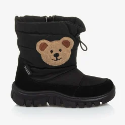 Falcotto by Naturino Snow Boots|Snow Boots*Boys Black Teddy Bear Snow Boots