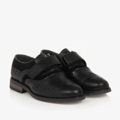 House of Cavani Brogues|Brogues*Boys Black Velcro Brogues