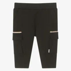 BOSS Trousers*Boys Black Viscose Cargo Trousers