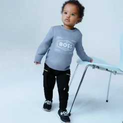 BOSS Trousers*Boys Black Viscose Cargo Trousers