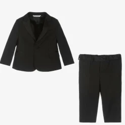 Dolce amp; Gabbana Suits|Suits*Boys Black Wool 2 Piece Suit
