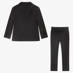 Emporio Armani Suits*Boys Black Wool Single-Breasted Suit