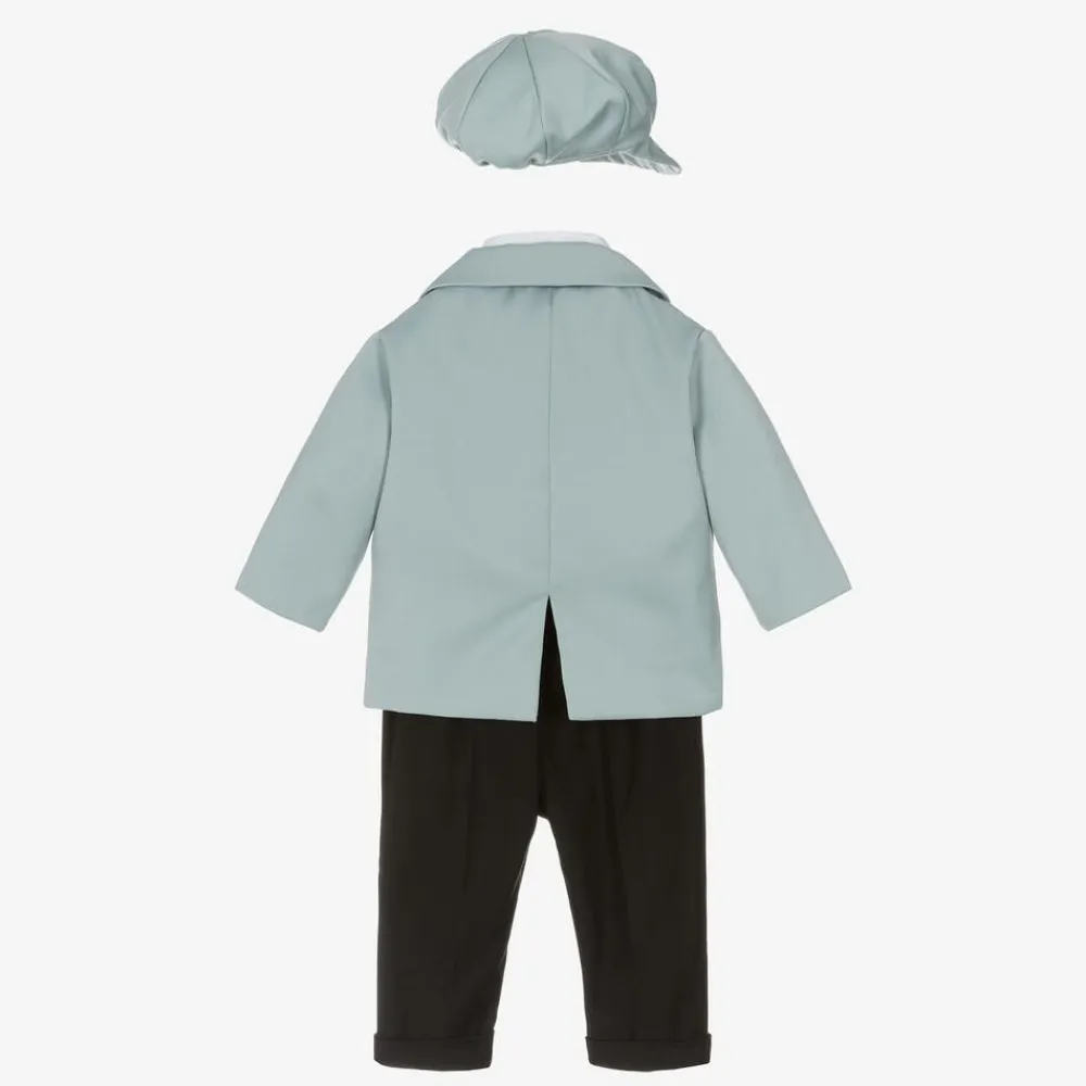 Andreeatex Suits|Suits*Boys Blue & Black Double Breasted Suit