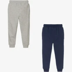 Childrensalon Essentials Trousers*Boys Blue & Grey Organic Joggers (2 Pack)