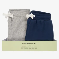 Childrensalon Essentials Trousers*Boys Blue & Grey Organic Joggers (2 Pack)