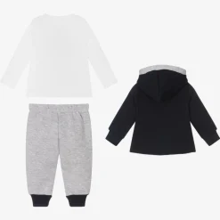 Caramelo Kids Tracksuits|Tracksuits*Boys Blue & Grey Tracksuit Set