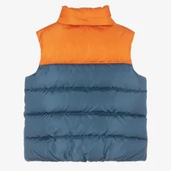 Gucci Coats & Jackets*Boys Blue & Orange Puffer Gilet