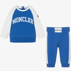 Moncler Enfant Tracksuits|Tracksuits*Boys Blue & White Cotton Tracksuit