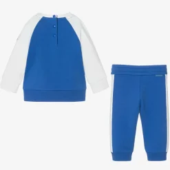 Moncler Enfant Tracksuits|Tracksuits*Boys Blue & White Cotton Tracksuit