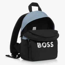 BOSS Bags*Boys Blue & Black Canvas Backpack (33cm)