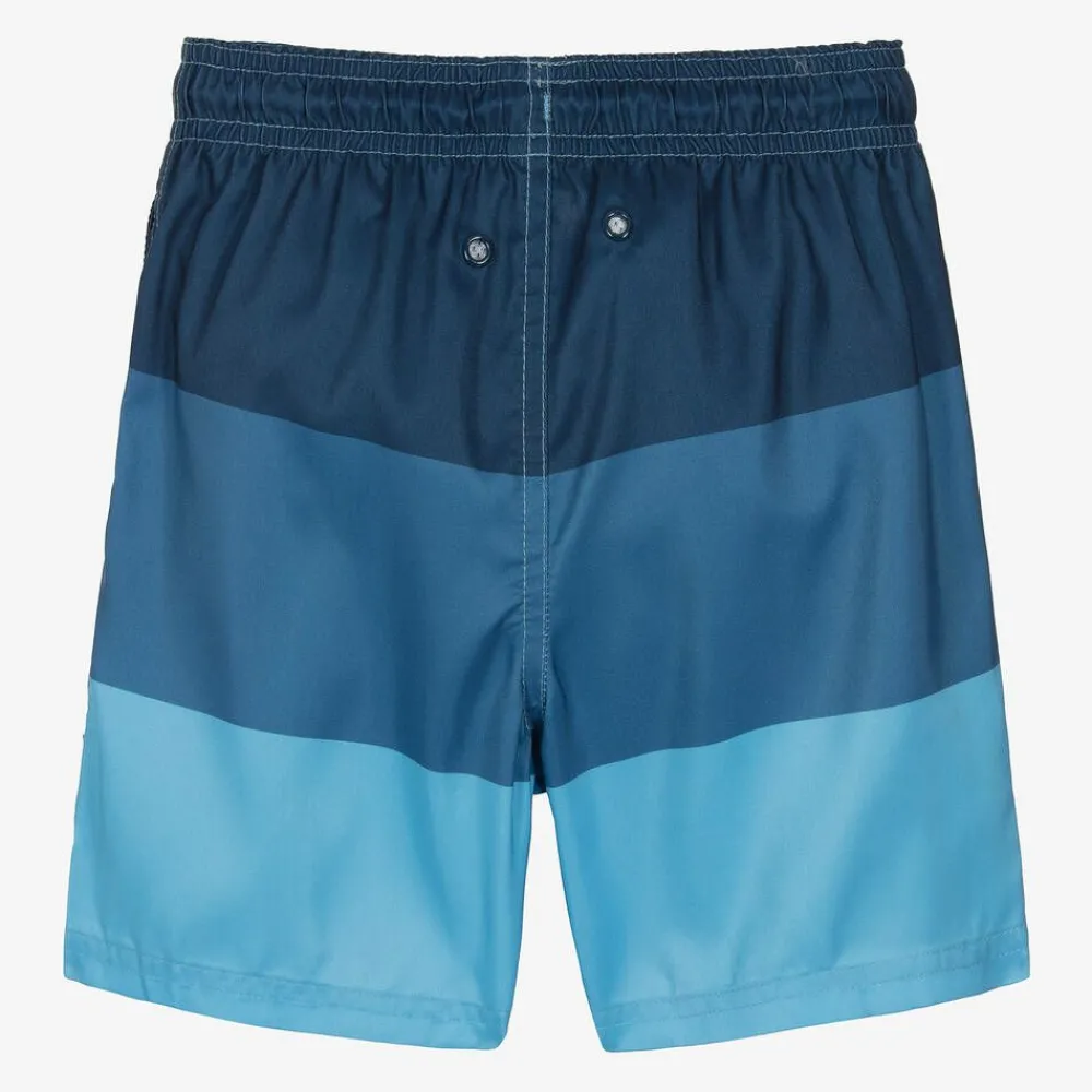 Playshoes Swimwear*Boys Blue Colourblock Swim Shorts (UPF40+)