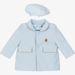 Beau KiD Coats & Jackets|Coats & Jackets*Boys Blue Corduroy Coat & Hat Set