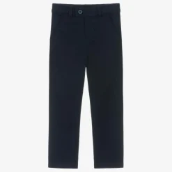 Beatrice amp; George Trousers*Boys Blue Cotton Chino Trousers