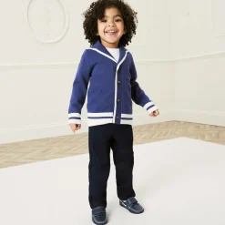 Beatrice amp; George Trousers*Boys Blue Cotton Chino Trousers