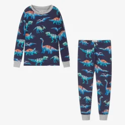 Hatley Nightwear*Boys Blue Cotton Dino Pyjamas