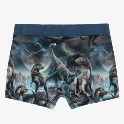Molo Underwear*Boys Blue Cotton Dinosaur Boxers (2 Pack)
