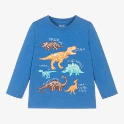 Hatley Tops*Boys Blue Cotton Dinosaur Top