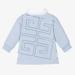 Givenchy Tops*Boys Blue Cotton 4G Rugby Shirt