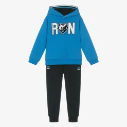Mayoral Tracksuits*Boys Blue Cotton Jersey Tracksuit