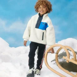 Moncler Enfant Trousers*Boys Blue Cotton Joggers