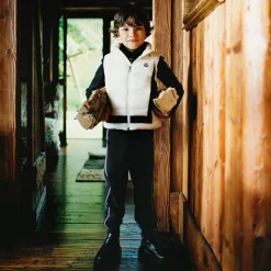 Moncler Enfant Trousers*Boys Blue Cotton Joggers