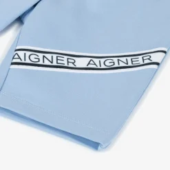 AIGNER Shorts|Shorts*Boys Blue Cotton Logo Tape Shorts