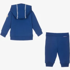 Moncler Enfant Tracksuits|Tracksuits*Boys Blue Cotton Logo Tracksuit