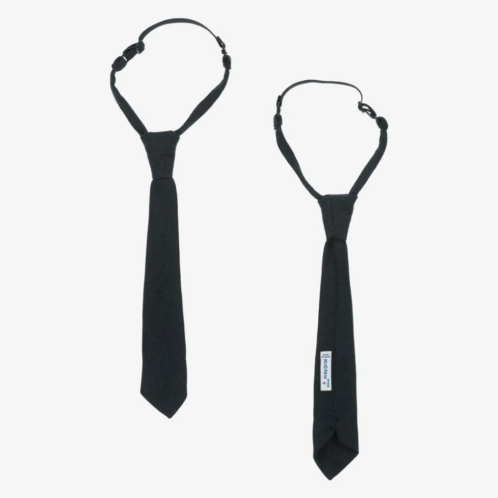 Mayoral Tops*Boys Blue Cotton Shirt