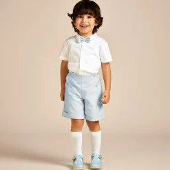 Beatrice amp; George Outfit Sets*Boys Blue Cotton Shorts Set
