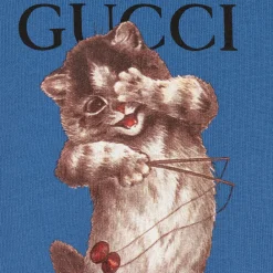 Gucci Tops*Boys Blue Cotton Sweatshirt