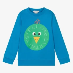 Stella McCartney Kids Tops*Boys Blue Cotton Sweatshirt
