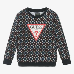 Guess Tops*Boys Blue Cotton Sweatshirt