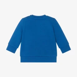 BOSS Tops*Boys Blue Cotton Sweatshirt