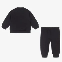Il Gufo Tracksuits*Boys Blue Cotton Teddy Tracksuit
