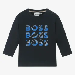 BOSS Tops*Boys Blue Cotton Top