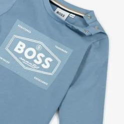 BOSS Tops*Boys Blue Cotton Top