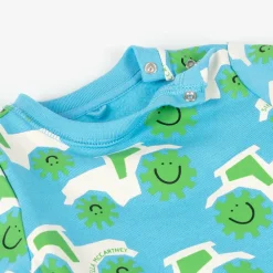 Stella McCartney Kids Tracksuits*Boys Blue Cotton Tractor Tracksuit