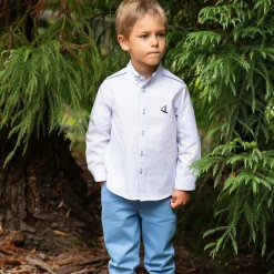 Foque Outfit Sets*Boys Blue Cotton Trouser Set