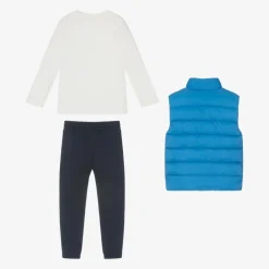Mayoral Outfit Sets*Boys Blue Cotton Trouser Set