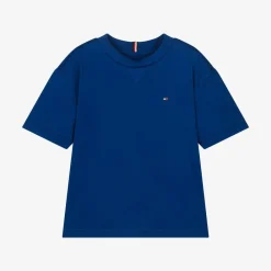 Tommy Hilfiger Tops*Boys Blue Cotton T-Shirt