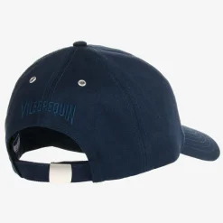 Vilebrequin Hats*Boys Blue Cotton Turtle Cap