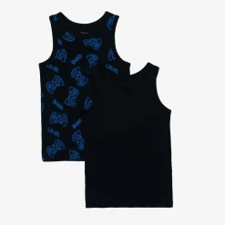 NAME IT Underwear*Boys Blue Cotton Vests (2 Pack)