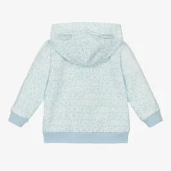Dolce amp; Gabbana Tops*Boys Blue Cotton Zip-Up Top