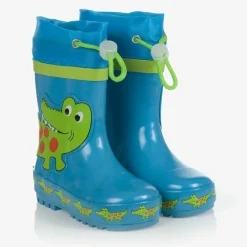 Playshoes Rain Boots|Rain Boots*Boys Blue Crocodile Rain Boots