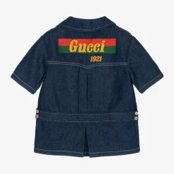 Gucci Coats & Jackets*Boys Blue Denim Logo Jacket