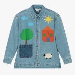 Stella McCartney Kids Tops*Boys Blue Denim Shirt