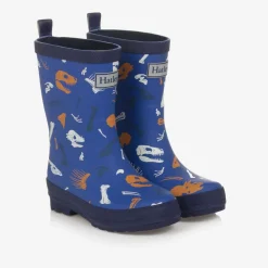 Hatley Rain Boots|Rain Boots*Boys Blue Dinosaur Fossils Rain Boots