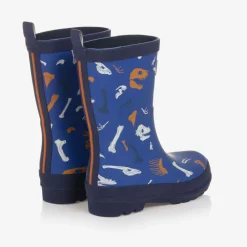 Hatley Rain Boots|Rain Boots*Boys Blue Dinosaur Fossils Rain Boots