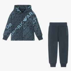 Emporio Armani Tracksuits*Boys Blue Eagle Logo Tracksuit